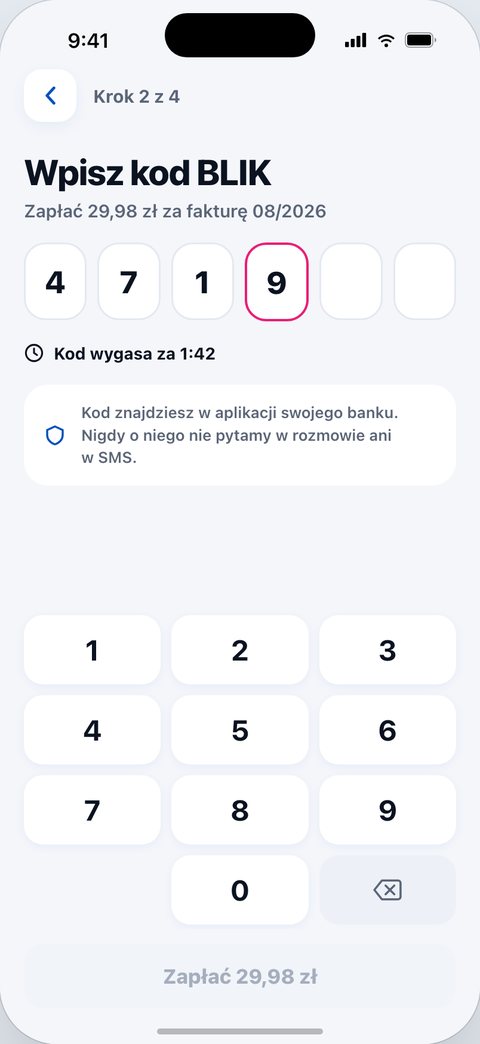 CrossMobile, Kod BLIK
