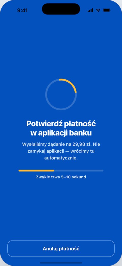 CrossMobile, Czekamy na bank