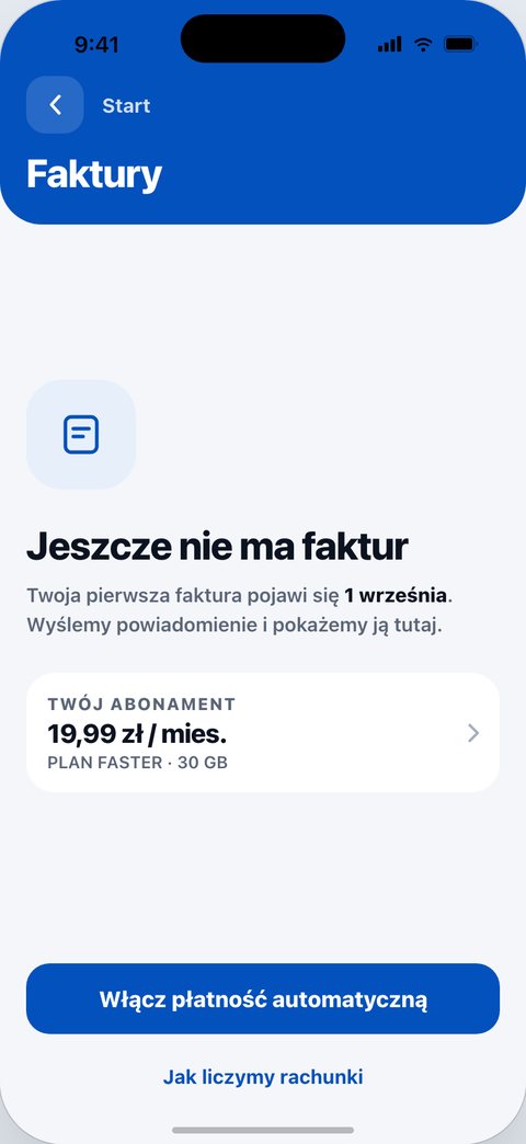 CrossMobile, Jeszcze nie ma faktur