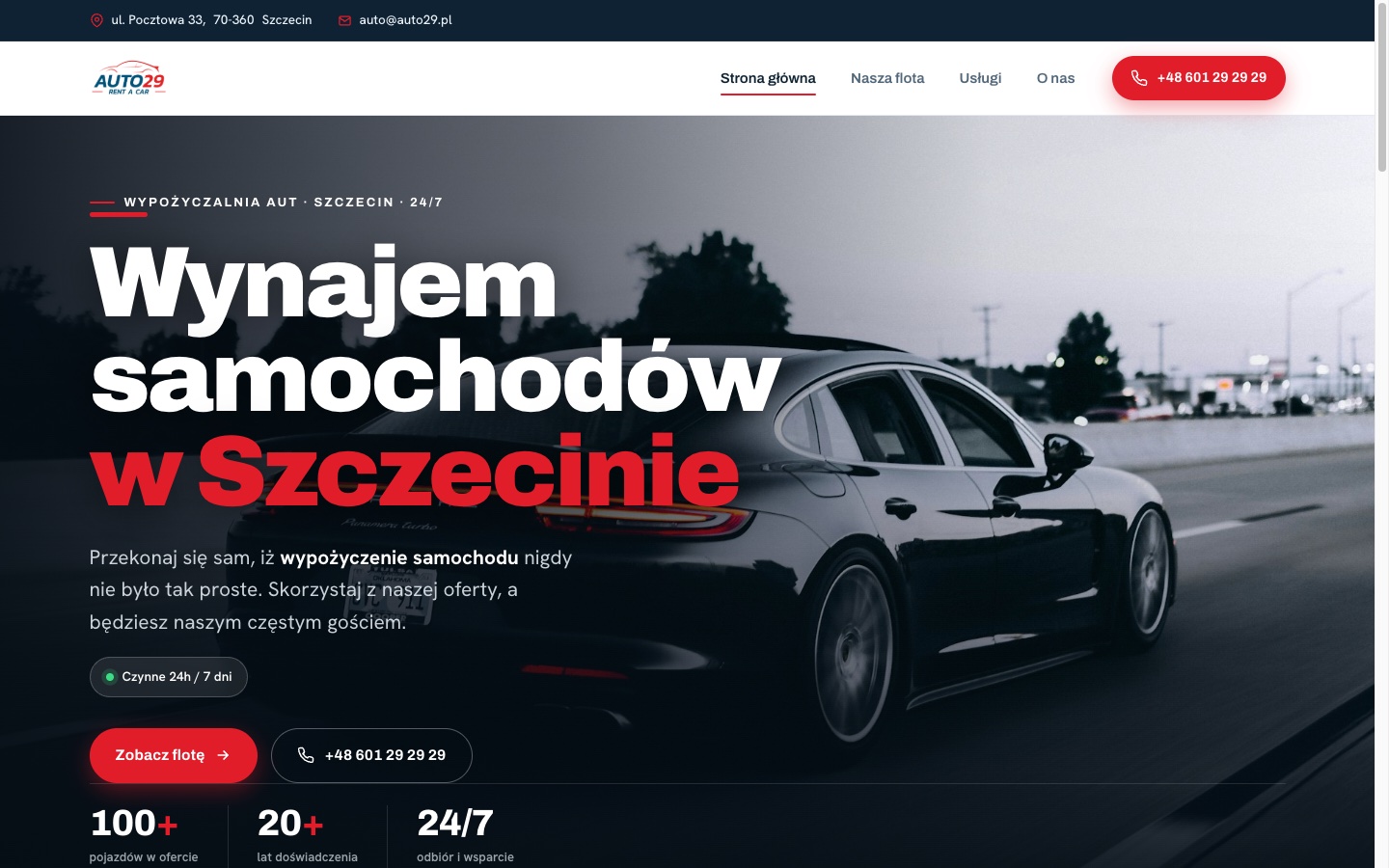 Strona główna — zrzut ekranu