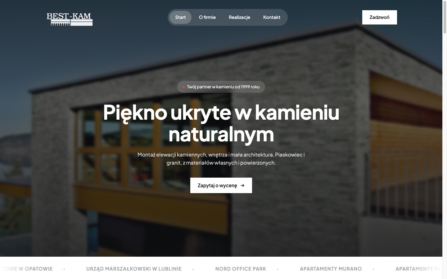 Strona główna — zrzut ekranu