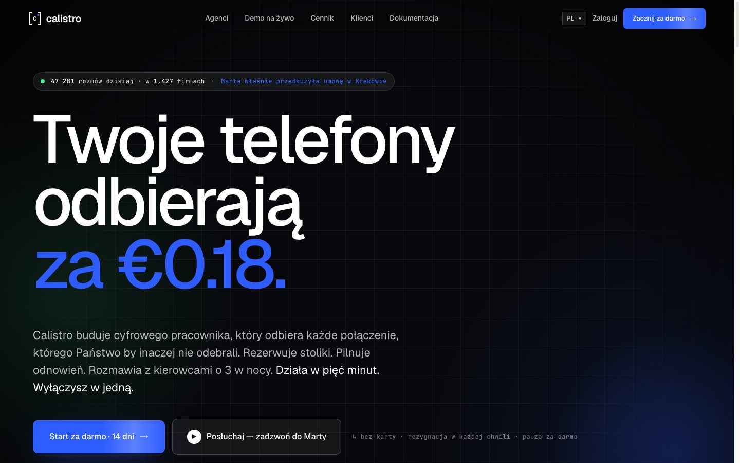 Strona główna — zrzut ekranu