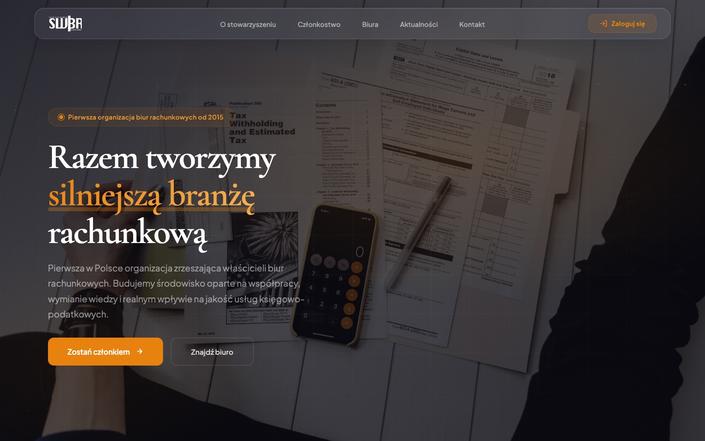 Strona główna — zrzut ekranu